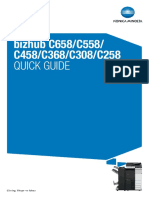 View online or download konica minolta bizhub c458 user manual, installation manual. Bizhub C658 C558 C458 C368 C308 C258 Quick Guide En 2 1 0 Pdf Device Driver Computer Network