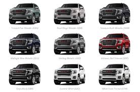 2025 Gmc Yukon Paint Color Options