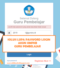 Akun ptk dapodik hanya dapat digunakan oleh ptk yang berada di sekolah induk. Solusi Lupa Password Login Di Akun Simpkb Guru Pembelajar Secercah Ilmu