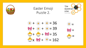 The classic minesweeper game with emojis. Easter Emoji Puzzles The Numeracy Hive