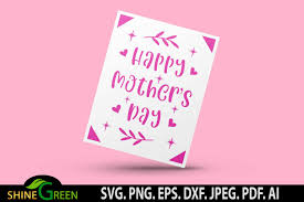 A homemade card can make mother's day extra special, and adding your own personal touch is easy. Mothers Day Card For Cricut Joy 4 25 X5 5 Greeting Cards 1283179 Templates Design Bundles