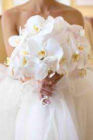 Orchids, $20 a stem + peonies, $12 to $15 a stem + roses, $5 a stem + pink yarro, $9 a bunch. Wedding Bouquets With Orchids Arabia Weddings