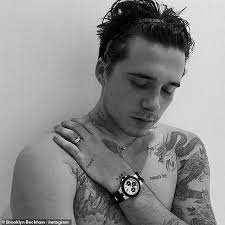 Is an american professional football player who plays on the wide receiver position. Brooklyn Beckham Unveils New Tattoo Tribute To Fiancee Nicola Peltz With Her Name Inked On His Neck Tattoo News
