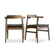 Enjoy free shipping on most stuff, even big stuff. Mid Century Modern Black Faux Leather Kathy Dining Chair Set Of 2 Ash3197