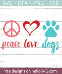 Free Free Peace Love Dogs Svg 892 SVG PNG EPS DXF File