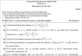 *materiale (lectii +formule +exercitii rezolvate matematica) gimnaziu si liceu; Modele De Subiecte Bacalaureat 2019 2018 2017