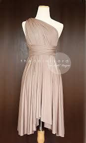 Tdy Light Taupe Maxi Short Bridesmaid Dress Convertible Dress Infinity Dress Multiway Wedding Cocktail Dress Regular Plus Size With Images Asymmetrical Bridesmaid Dress Multi Way Dress Maid Of Honour Dresses