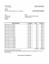 Er kann sich zur erfüllung des auftrags auch anderer personen bedienen. Rechnung Uber Dienstleistungen Mit Stunden Und Stundensatz