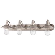 Minka Lavery Downtown Edison 4 Light Brushed Nickel Bath Light 5134 84 The Home Depot
