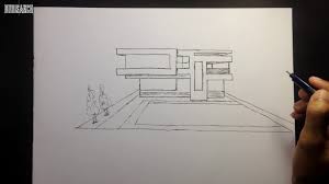 Architectural Sketch Simple Modern House Youtube Swimming pool by thilina liyanage author details.