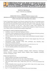 5 7 12 19 31. Rekrutmen Tenaga Fasilitator Masyarakat Program Pisew Provinsi Jawa Timur Tahun 2018 Ainiyamulyana