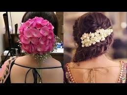 Regular price $3 00 $3.00. Beautiful Hair Style With Real Flowers Flower Bun Hairstyle Latest Side Flower Bun Style For Wedding Youtube