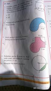 Luas yang diarsir atau berwarna biru adalah hasil dari pengurangan lingkarang besar (a) dengan lingkaran kecil (b). Tentukan Keliling Daerah Yang Diarsir Pada Bangun Berikut Brainly Co Id