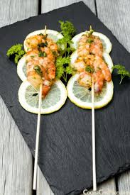 Brochetas De Gambas Gourmet Food Plating Food Presentation Food Plating