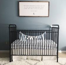 Million Dollar Baby Classic On Instagram We Re Ushering In December With This Nursery And Its Cool Tones How Relaxing Does Cribs Nursery Crib Bedding Boy