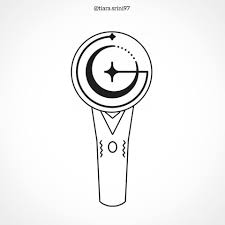 At a price of 4,500 yen or around idr . Gfriend Fanmade Lightstick Ea Logo G Friend Stickers