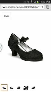 Pin By Terra Hodge On For My Girls Girls Heels Girls Black Dress Shoes Black High Heels
