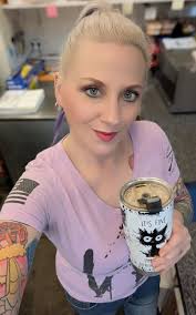 Morning coffee w/momma🐶🫶🏻💖Betsy Girl