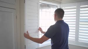 Interior window shutters offer excellent views. How To Install Inside Mount Window Shutters Youtube