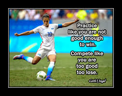 Über 7 millionen englischsprachige bücher. Motivational Girls Soccer Poster Carli Lloyd Practice Quote Daughter Wall Art Gift Arleyart Com