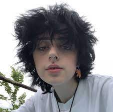 Pin By Dani Zea On W I G S Androgynous Hair Emo Boy Hair Black Hair Aesthetic