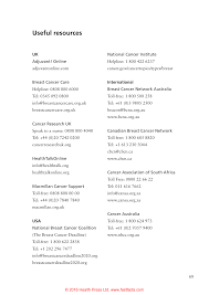 There are several different types of breast cancer.1. 2