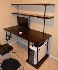… how to build basic projects like tables, benches, and shelves would be a great learning experience for the entire family! 22 Diy Computer Desk Ideas That Make More Spirit Work Enthusiasthome Computer Desk Design Diy Desk Plans Diy Computer Desk