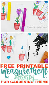 Free Flower Height Measurement Printable For Preschoolers