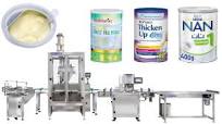 Automatic Milk Powder Tins Filling Machine With Seaming Sealing Machine