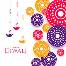 Decorative Happy Diwali Festival Colorful Vector Free Download