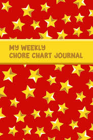 My Weekly Chore Chart Journal Gold Stars Daily Homework And