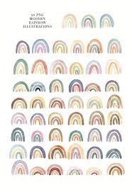 Pastel Rainbow Clipart Rainbow Clipart Rainbow Watercolor Etsy In 2020 Rainbow Wall Art Rainbow Clipart Rainbow Art