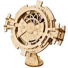 Rokr 3d Wooden Perpetual Calendar Puzzle Mechanical Gears Toy Building Set Brain Teaser Games Engineering Toys Fami Wooden Calendar Wooden Puzzles Diy Calendar