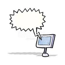 Unknown cartoon on computer screen reflects in baby`s eyes. Cartoon Computer Screen Clipart 1 566 198 Clip Arts