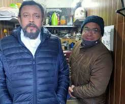 With long gray hair mithun chakraborty plays the role of shyam sundar tripati. Mithun Chakraborty Anupam Kher Puneet Issar Shoot For The Kashmir Files Garhwal Post