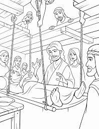 Miracles of jesus coloring pages. Jesus Healing The Sick