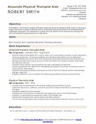 Physical Therapist Aide Resume Samples Qwikresume