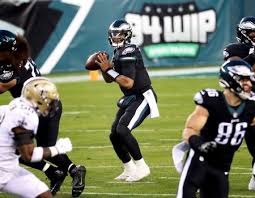 Jalen alexander hurts (born august 7, 1998) is an american football quarterback for the philadelphia eagles of the national football league (nfl). Rookie Qb Jalen Hurts Leads The Philadelphia Eagles To Upset Win Over The New Orleans Saints Recap Score Stats And More Oregonlive Com