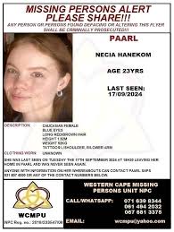 She has been found. Thank you..