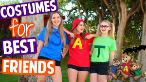Zeyune chipmunks costume set include 6 pieces chipmunks ears headbands and chipmunks tails, black round frame glasses and red cap for halloween party animal costume accessories $15.59 $ 15. Diy Best Friend Halloween Costumes Primrosemakeup Youtube