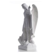 Michael the archangel patron saint statues. Saint Michael The Archangel Statue In Composite Marble 60cm Online Sales On Holyart Com