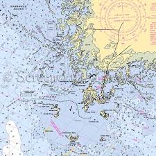 Florida Cedar Keys Nautical Chart Decor