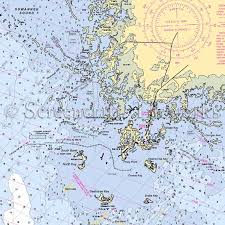 florida cedar keys nautical chart decor