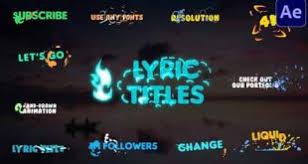 15 logo for adobe premiere pro intro template free. Lyric Archives Free After Effects Video Motion