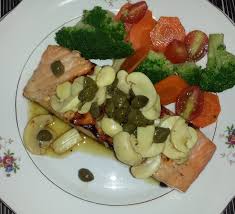 Receita De Salmao Grelhado Com Molho De Alcaparras E Champignon Ana Maria Brogui