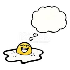 Vector funny cartoon fried egg character with sunglasses isolated on grey background. Spiegelei Cartoon Figur Stock Vektorgrafik Freeimages Com