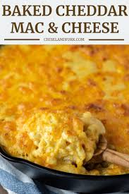 Baked Cheddar Mac And Cheese Recipe Chisel Fork Recipe Cheddar Mac And Cheese Mac And Cheese Cheddar Recipes