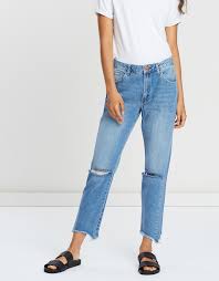Truckers Mid Rise Straight Leg Jeans