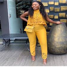 Neon can be worn so many ways, from dresses to tops to handbags and much more. Yellow Color Geometric Hollow Out O Neck Sleeveless Top And Pencil Trousers Fashion Streetwear Women 2 Piece Set Outfits Dr008g Buy At The Price Of 19 26 In Aliexpress Com Imall Com
