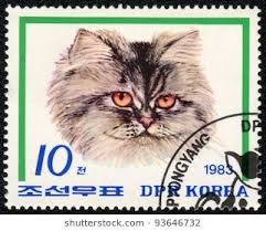 Dpr Korea Circa 1983 A Stamp Printed In Dpr Korea Shows A Head Of Cat From Series Breeds Of Cats Circa 1983 Sellos Postales Sellos Estampilla